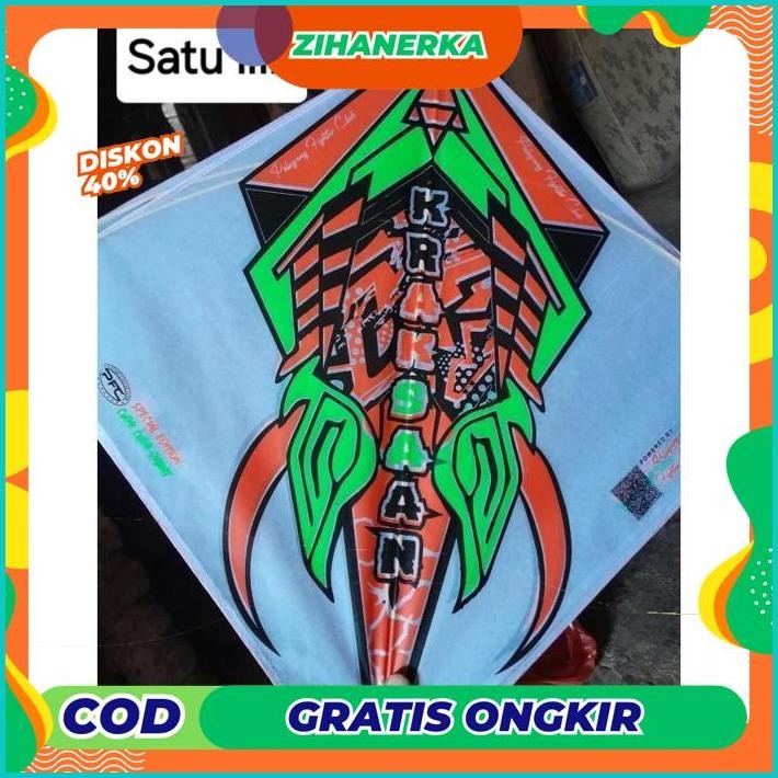 rg-4 Layangan Sukhoi Super Aduan Bambu Kertas Minyak Termurah