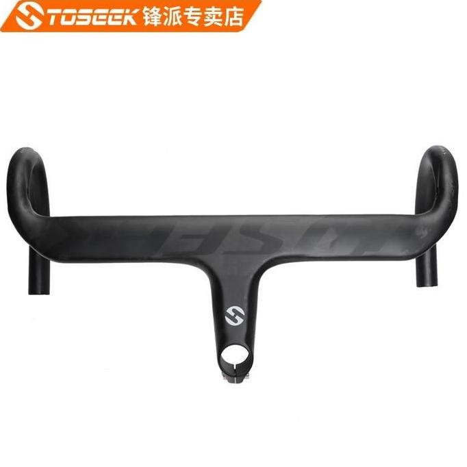 Promo Handlebar TOSEEK Integrated Carbon Dropbar Stang Roadbike COD