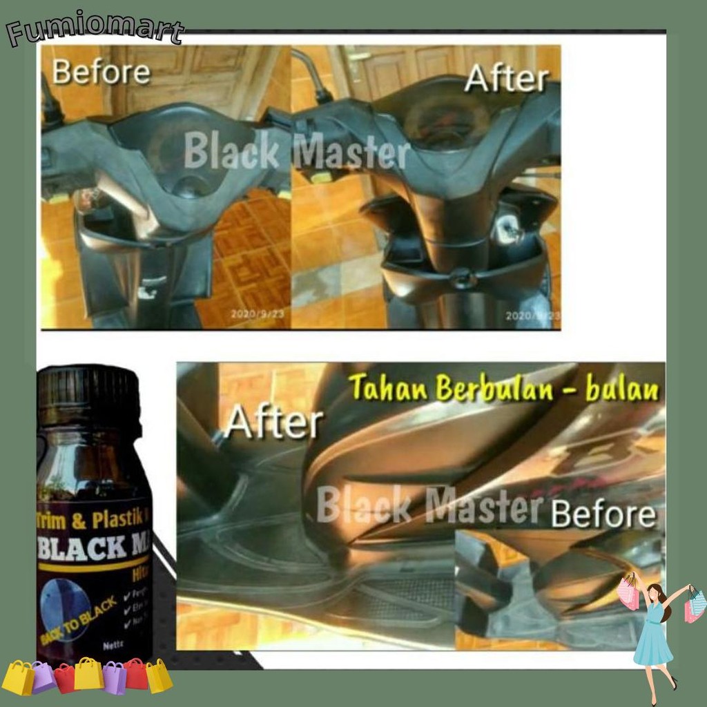Super sale Zaharume Penghitam Body Permanen Trim Restorer /Dashboard/body motor motor Back to Black 