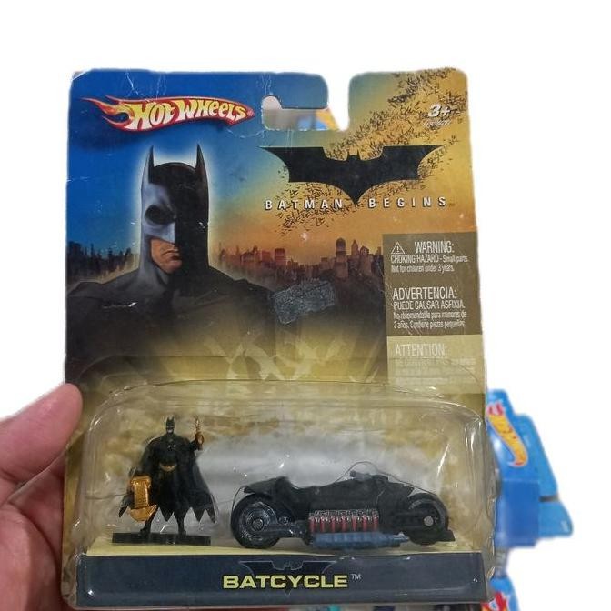 Hot Wheels Batman Begins Batcycle Card Dan Blister Kurang Baik