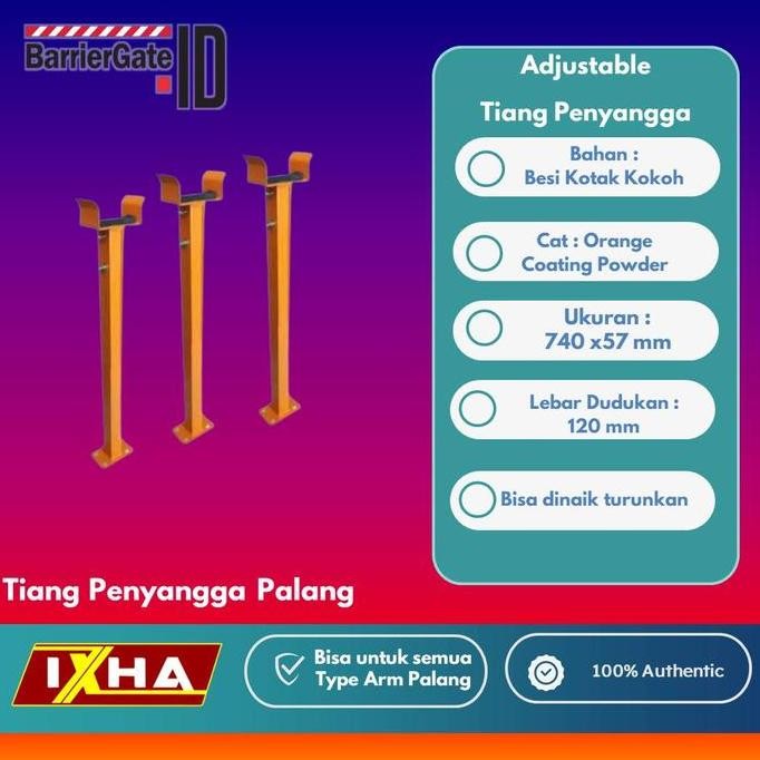 dudukan penyangga barrier gate palang parkir
