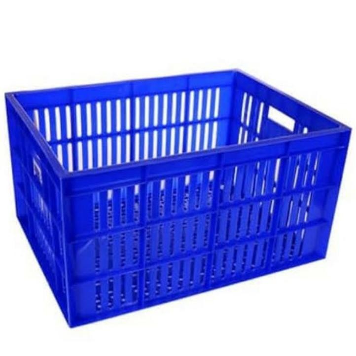 NEW Green Leaf 2203 L Container Industri Lubang Keranjang Krat Plastik Industrial Holes Box