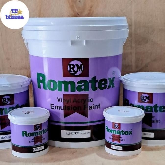 TERLARIS - Cat Tembok Romatex 25kg Pail Romatex 25kg Interior Exterior Romatex Setara Metrolite Cat 