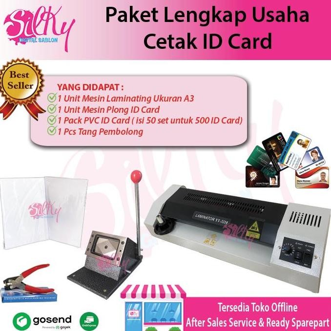 PROMO - Paket Cetak ID Card / Paket Usaha Cetak ID Card / Mesin Laminating / PVC ID Card / Plong ID 