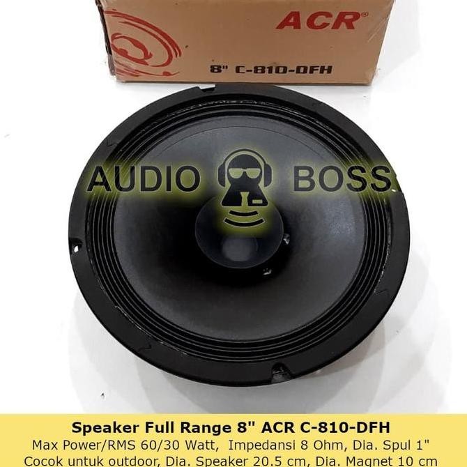 Speaker Full Range 8 inch ACR C 810-DFH / Full Range 8" ACR C 810-DFH