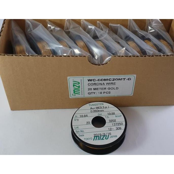 PROMO - WAYER MESIN FOTOCOPY / CORONA WIRE 0.060MM 20M GOLD MIZU