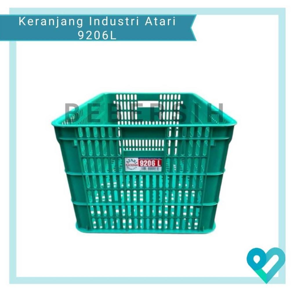 NEW Keranjang Industri Atari 9206L/Container Krat Holes Industrial Greenleaf Atari