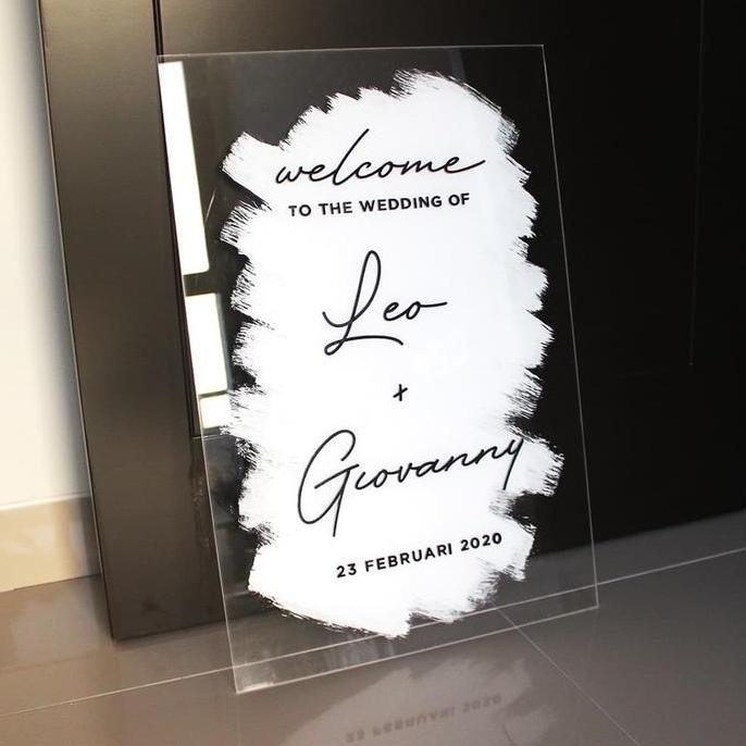 Acrylic Welcome Sign / Welcome Signage / Papan Acrylic / Papan Nama