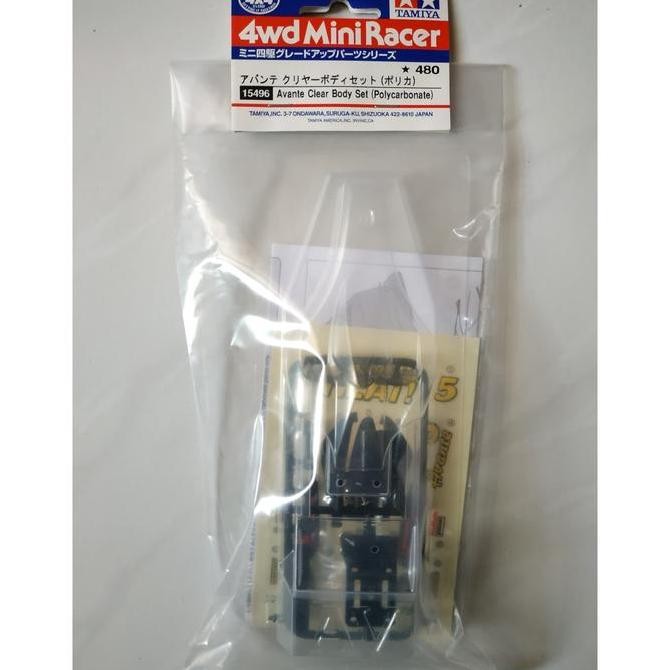 TAMIYA 15496 - AVANTE CLEAR BODY SET (POLYCARBONATE)