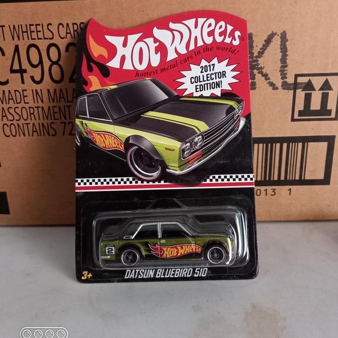 Hotwheels Datsun Bluebird 510 2017 Collector Edition Ban Karet