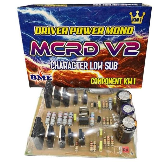 siap kirim] Kit Driver MCRD v2 Low Sub power Amplifier Mono MCRD V2 LowSub Component KW1 BME