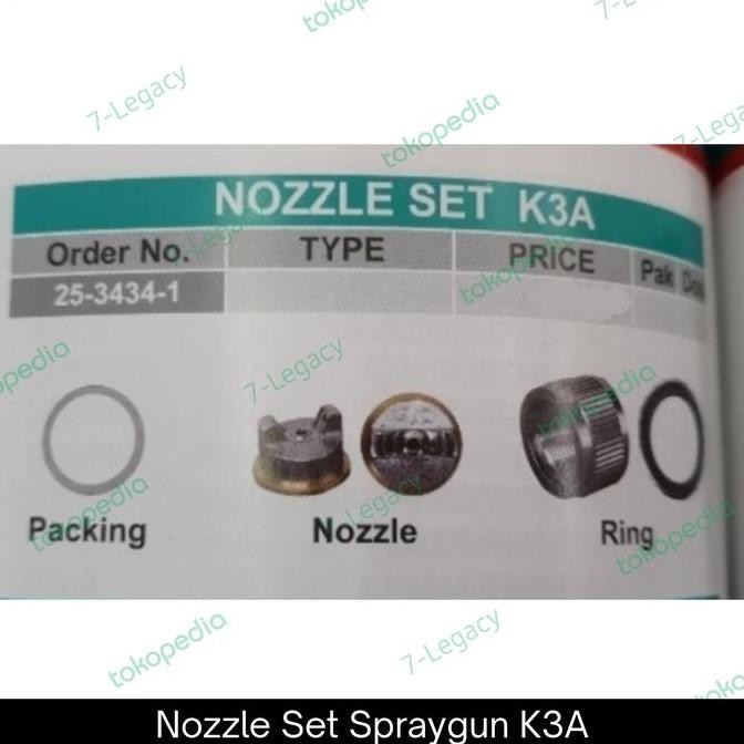 """] nozzle spray gun K3A / Mulut spraygun Nozel K3a