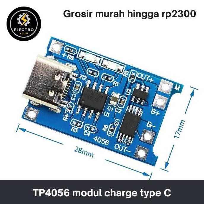#####] Module charger 18650 type c protection TP4056 5v 1a | TP 4056 TPA4056