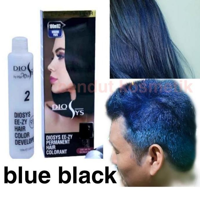 Diosys blue black, hair color, pewarna rambut permanen