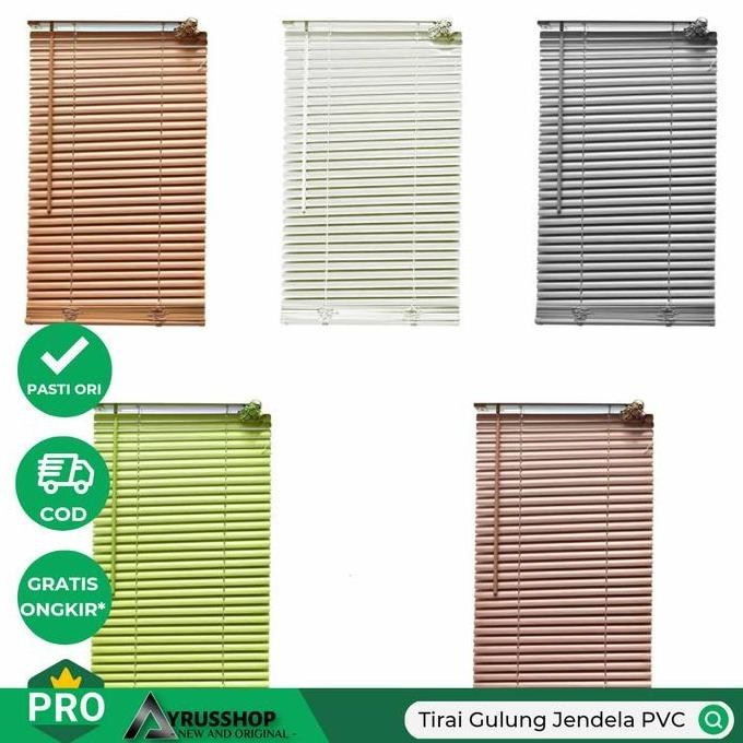 Tirai Gulung Jendela PVC/Venetian Blinds/Krey Jendela/Best Quality AS