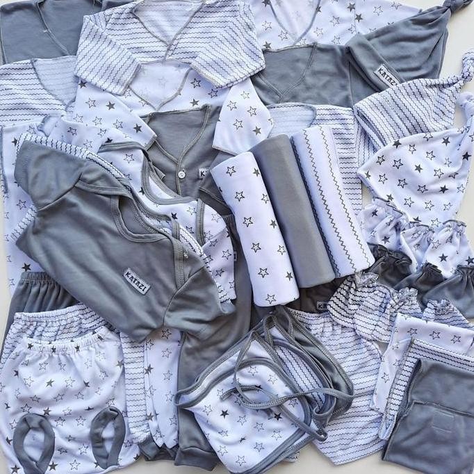 Paket Berojol Terlengkap 39 Pcs Baju Bayi Baru Lahir Cewek Cowok Umur 0 Sampai 3 Bulan Katun Parsel