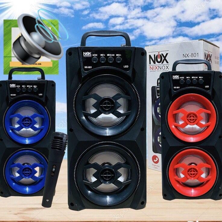 Nx801 Nx803 Speaker Bluetooth Fullbass Nixnox Nx801 Free Mic For Karaoke
