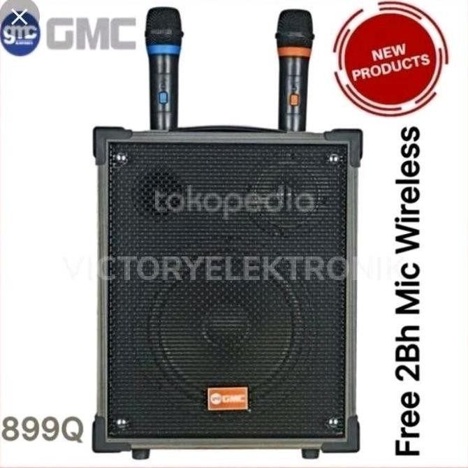 Speaker Bluethoot Karaoke 8In Gmc 899Q Original