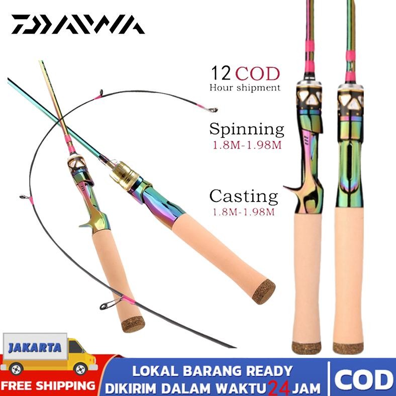 Joran daiwa reel joran pancing spinning joran pancing casting joran pancing reel 180cm 198cm joran d