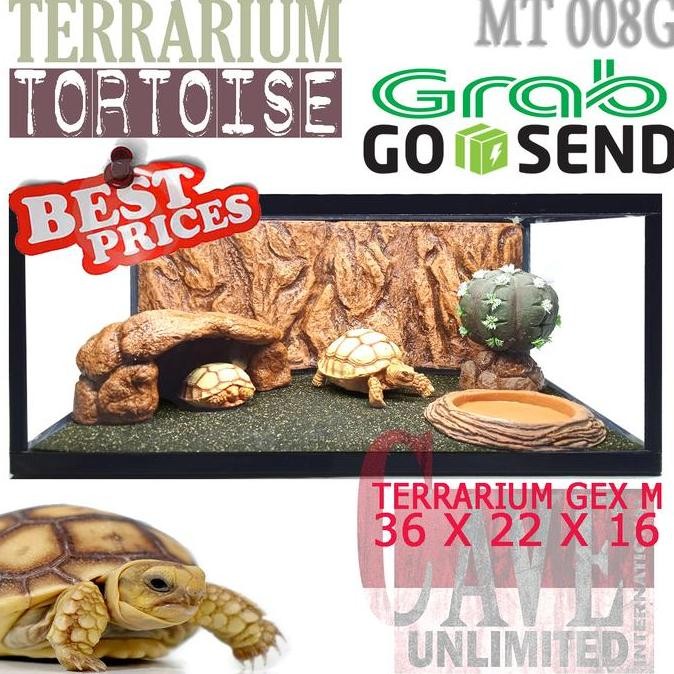 TERMURAH - MT008G KANDANG SULKATA SULCATA KURA KURA TORTOISE TERRARIUM