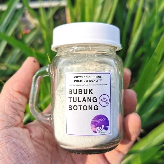 TERMURAH - MOON BUBUK TULANG SOTONG MURNI - KALSIUM REPTIL - KALSIUM BURUNG