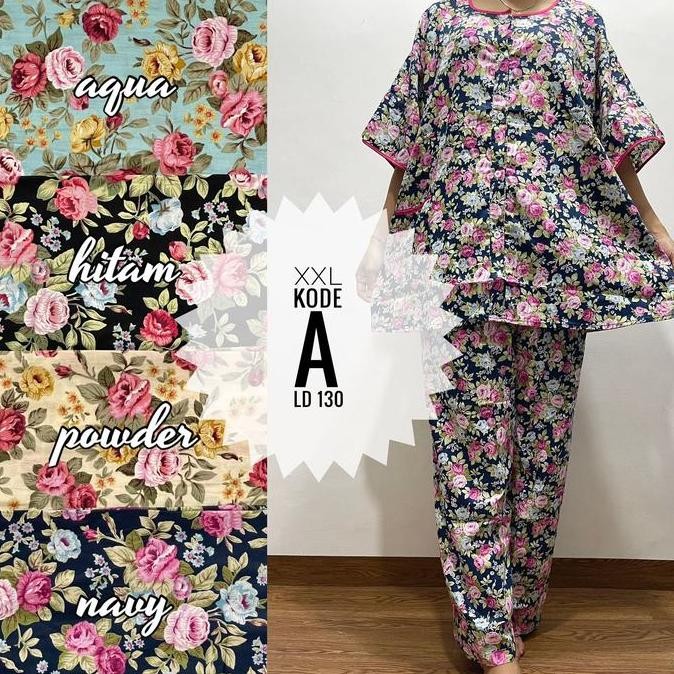 Piyama Pajamas Sabata Cp Katun Jepang Lokal Prettygirl Busui Bumil Xxl