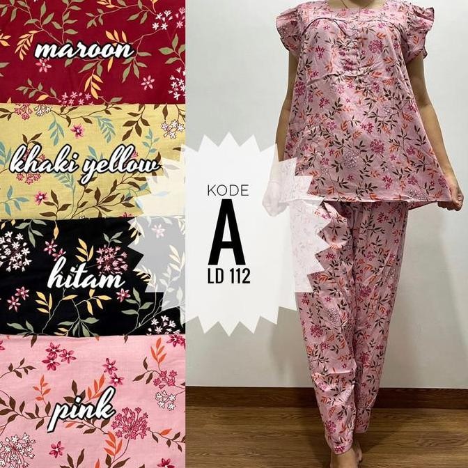 Piyama Cp Lengan Geber Katun Jepang Sabata Pretty Girl Busui Bumil