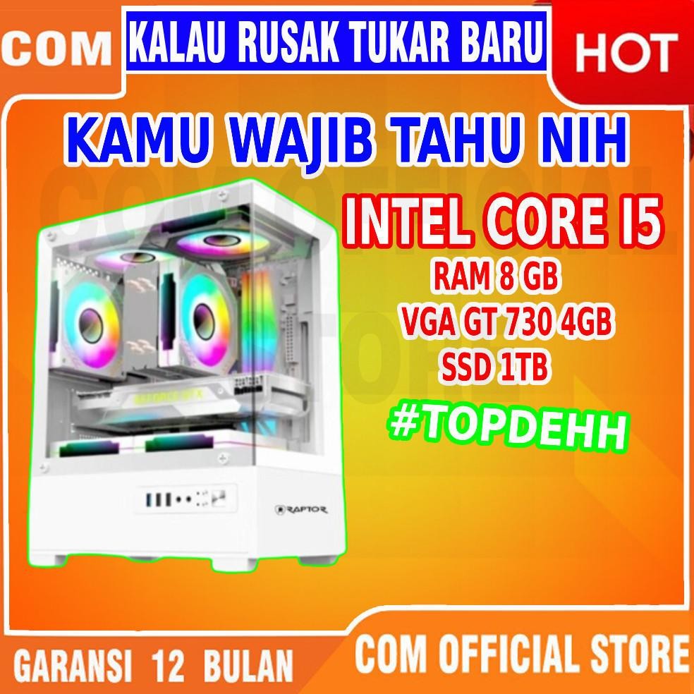 NEW PC Gaming Komputer Computer INTEL CORE I5 Fullset Full Set Ram 8Gb HDD 1TB BERGARANSI