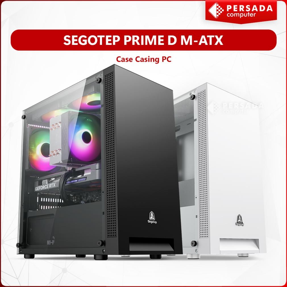 NEW CASING SEGOTEP PRIME D M-ATX Budget PC Case Casing PC Komputer