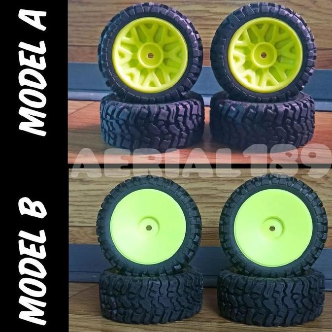 BEBAS ONGKIR - 1 Set Ban buggy rally offroad RC 1/16 1/14 1/12 SCT WLTOYS LC racing MJX 124017 12401