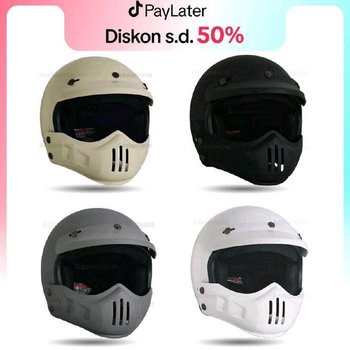 PROMO - Helm Cakil Tigers Modular Helm Cowok Keren motorcycle Kaca
