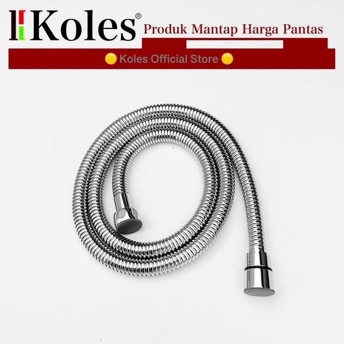 Koles 3118-120Cm Flexible Hose Selang Jet Shower Toilet Selang Cebok Bidet Kloset Closet Kamar Mandi