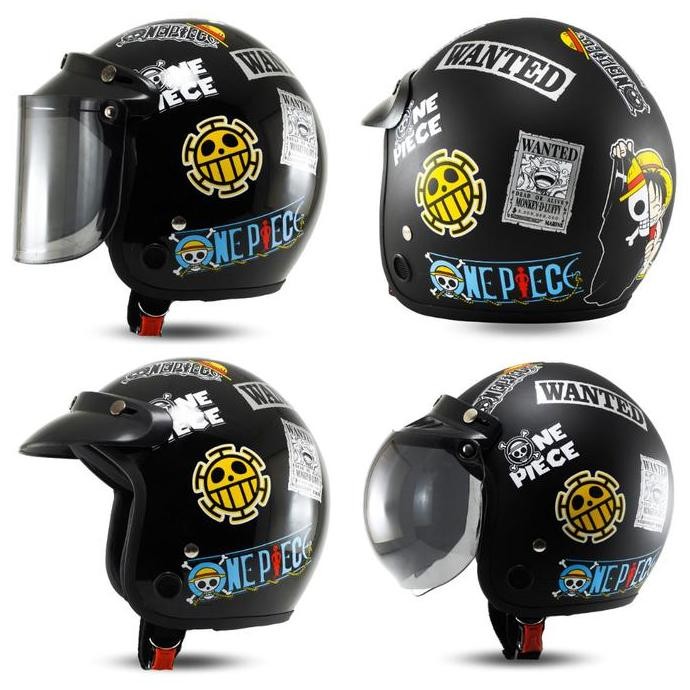 Helm Bogo Retro Classic Kaca Datar Pria Cowok