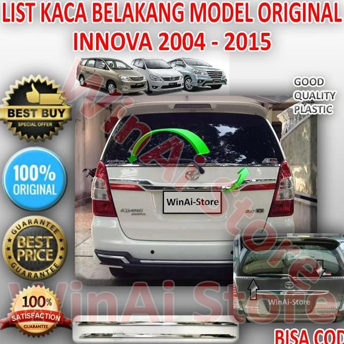 LIS KACA BELAKANG INNOVA 2004 SAMPAI 2015 MODEL ORIGINAL
