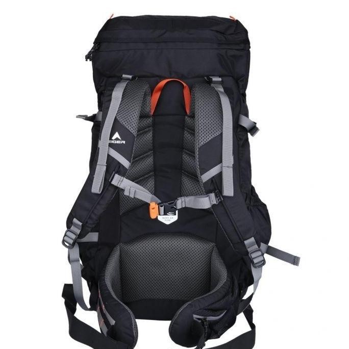 Tas Ransel Carrier EIGER RHINOS 1242 Black 45L + Rain Cover