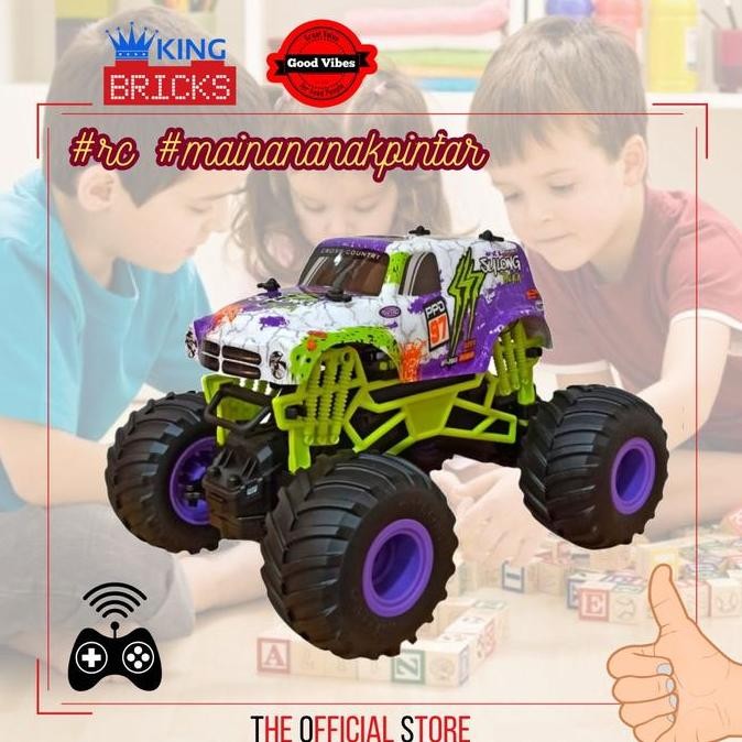 Mainan Mobil Truk Offroad Megalo Sulong Remote Control RC Skala 1:16 Ban Karet SL-356A