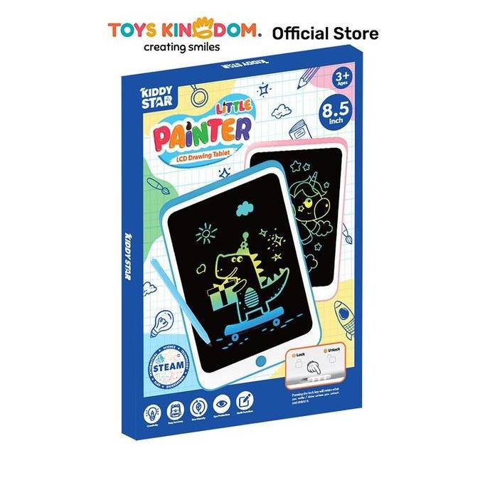 PROMO DISKON - KIDDY STAR 8.5 INCI LCD DRAWING BOARD RANDOM