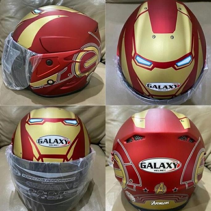 PROMO - Helm Anak SNI Motif Termurah SKY Usia 3-7 th Robot Merah Doff