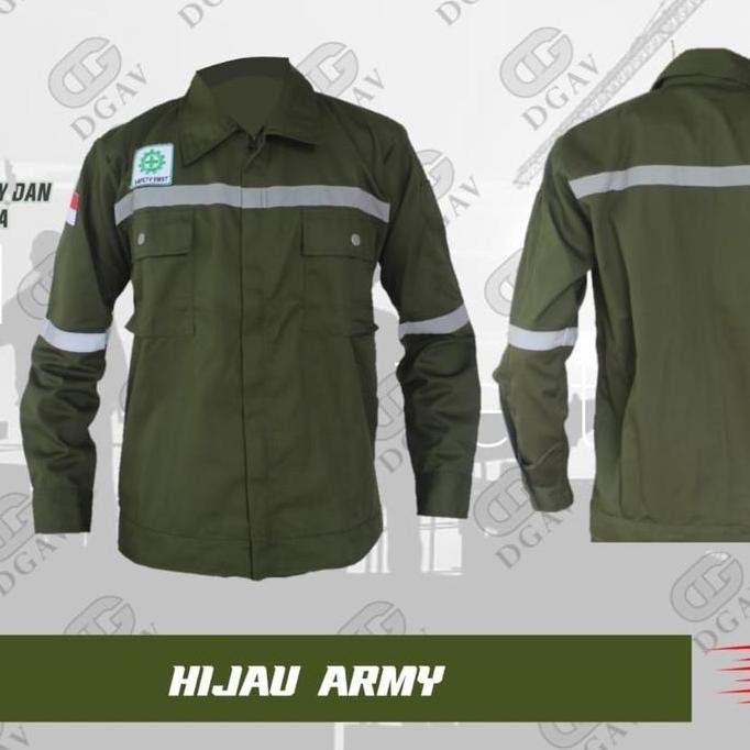Wearpack atasan ,baju kerja lapangan ,army polos