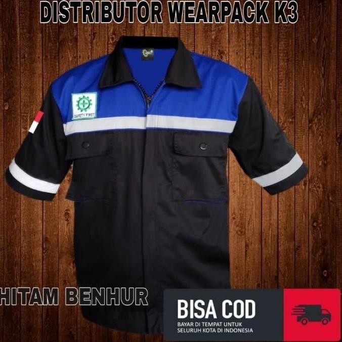 baju wearpack atasan wearpack safety lengan pendek