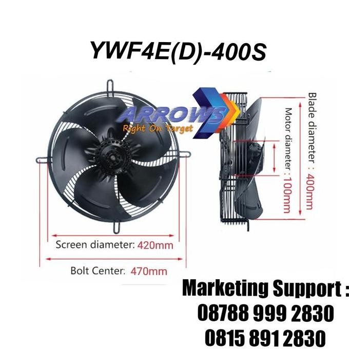 Axial Fan 16 inch Fan Condensor 16 inch 380v Fan Chiller 16 inch 380v original