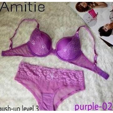 AMITIE BRA SET PURPLE (victoria secret pierre cardin la senza sorella