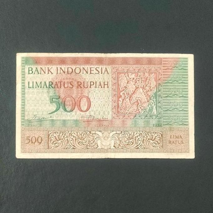 Terbaik UangKunoSeriBudaya500RupiahTahun 1952 Vf+ 100% Ori
