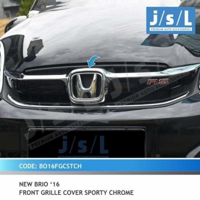 GRILL bumper depan new Brio 2016 -2017 Chrome