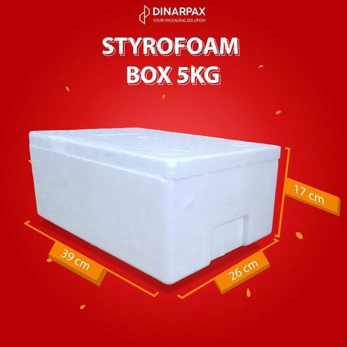 (Expert) Styrofoam box kecil / Styrofoam DinarBox / Fish Box 5KG