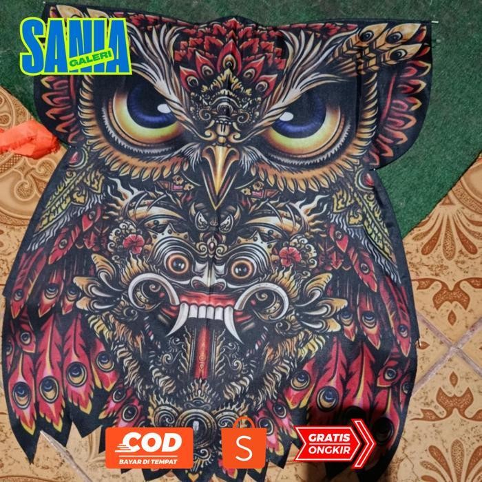 Bisa COD Layangan Layang Layang Clepuk Celepuk Burung Hantu Terlaris