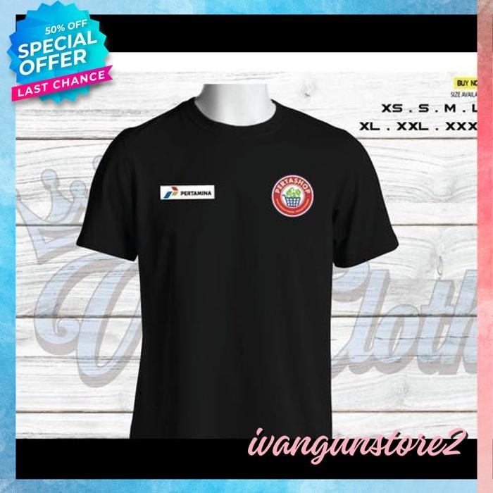 BEST PRODUK KAOS TSHIRT BAJU OBRAL MURAH COMBED 30 DISTRO PERTA SHOP PERTAMINA PERTASHOP BUMN POLOS 