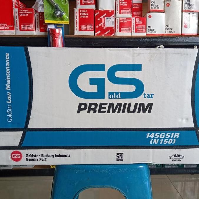 TERMURAH - Aki truk/ Aki Genset/ GS Premium N150/GSN150 Goldstar/ Aki Kapal
