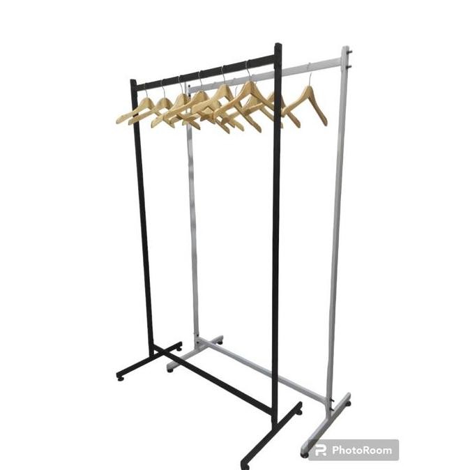 Drj - Gawang Baju Gantungan Baju Full Kotak Gamis - Gawang Baju Besi - Minimalis - Gamis