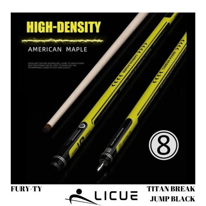 Terbaik | Break Jumpe Cue Stick // Billiard Cue // Fury Ty-Titan Break Jump | 100% Ori